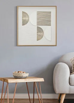 Mauro Ferretti Impression sur toile avec cadre 60x3x60 cm- Panneau Tasseau Bois