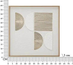 Mauro Ferretti Impression sur toile avec cadre 60x3x60 cm- Panneau Tasseau Bois