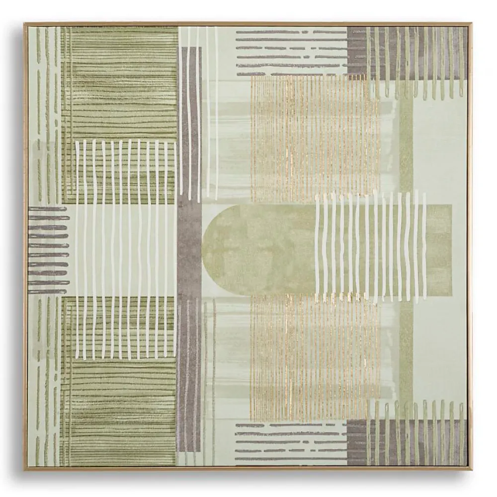 Mauro Ferretti Impression sur toile avec cadre 60x3x60 cm- Panneau Tasseau Bois