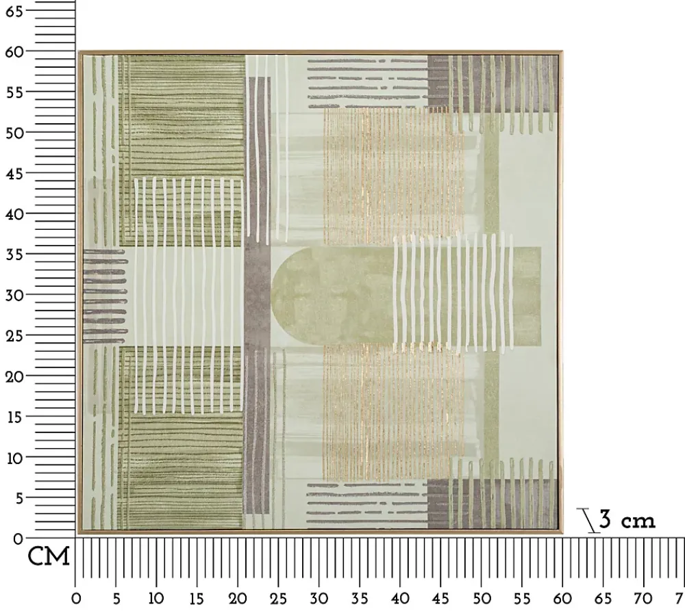 Mauro Ferretti Impression sur toile avec cadre 60x3x60 cm- Panneau Tasseau Bois