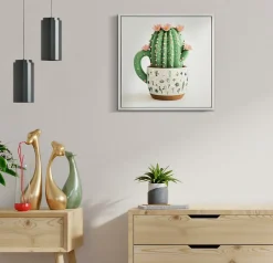 Mauro Ferretti Panneau Tasseau Bois<Impression sur toile laquée avec cadre 40x2,8x40 cm
