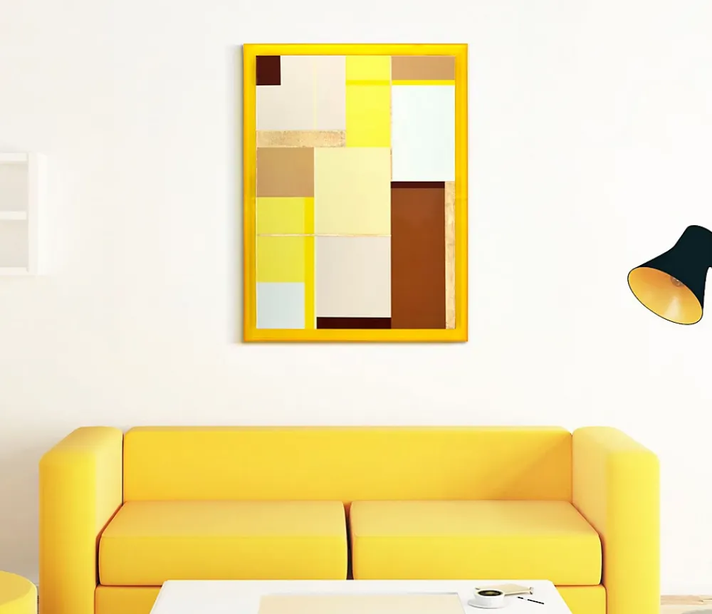 Mauro Ferretti Impression sur toile laquée avec cadre acrylique cm 60x3,3x80- Panneau Tasseau Bois