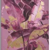 Mauro Ferretti Impression sur toile violet feuilles cm 80x3x120- Panneau Tasseau Bois