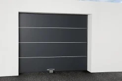 GoodHome Insert inox adhésif 410 x 20 mm- Accessoire Pour Porte De Garage