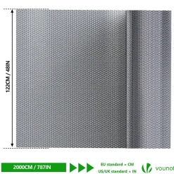 Vounot Accessoire Pour Fenêtre<Isolant thermique a bulle double couche aluminium radiateur reflecteur 1.22x20m