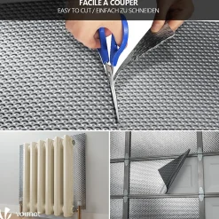 Vounot Accessoire Pour Fenêtre<Isolant thermique a bulle double couche aluminium radiateur reflecteur 1.22x20m