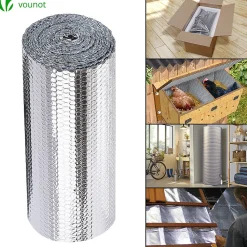 Vounot Accessoire Pour Fenêtre<Isolant thermique a bulle double couche aluminium radiateur reflecteur 1.22x20m