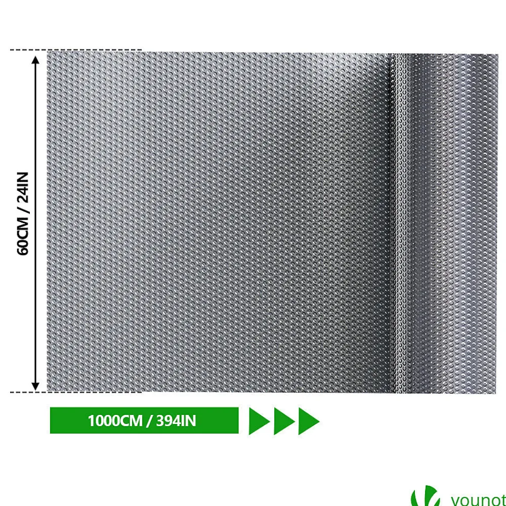 Vounot Isolant thermique a bulle double couche aluminium radiateur reflecteur 0.6x10m- Accessoire Pour Fenêtre