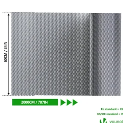 Vounot Isolant thermique a bulle double couche aluminium radiateur reflecteur 0.6x20m- Accessoire Pour Fenêtre