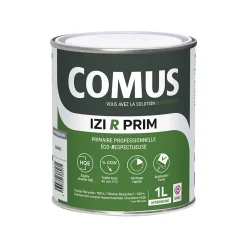 Comus IZI R PRIM 1L - Primaire en phase aqueuse éco-respectueuse à base de 50% de matières recyclées -- Ragréage Et Primaire Pour Carrelage