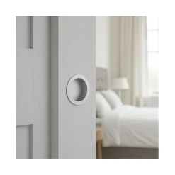 Thirard Jeu de poignées cuvette rondes - - Chromé- Poignée De Porte Extérieure