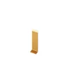 Ilcom Joint FI en acier inoxydable pour plinthe Or satiné - 100mm x 30mm x 12mm- Plinthe Pour Parquet Et Stratifié