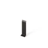 Ilcom Joint FI en acier inoxydable pour plinthe Noir mat - 100mm x 30mm x 12mm- Plinthe Pour Parquet Et Stratifié