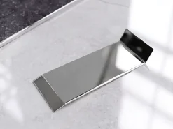 Ilcom Plinthe Pour Parquet Et Stratifié<Joint FI en acier inoxydable pour plinthe Argent poli - 100mm x 30mm x 12mm