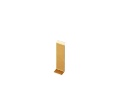 Ilcom Plinthe Pour Parquet Et Stratifié<Joint FI en acier inoxydable pour plinthe Or satiné - 80mm x 30mm x 12mm