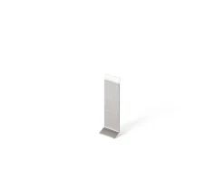 Ilcom Plinthe Pour Parquet Et Stratifié<Joint FI en acier inoxydable pour plinthe Argent satiné - 100mm x 30mm x 12mm
