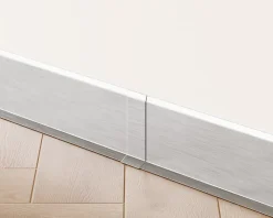 Ilcom Plinthe Pour Parquet Et Stratifié<Joint FI en acier inoxydable pour plinthe Argent satiné - 100mm x 30mm x 12mm