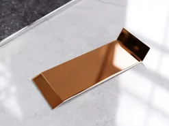 Ilcom Plinthe Pour Parquet Et Stratifié<Joint FI en acier inoxydable pour plinthe Cuivre poli - 100mm x 30mm x 12mm