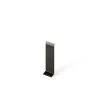 Ilcom Joint FI en acier inoxydable pour plinthe Noir poli - 60mm x 30mm x 12mm- Plinthe Pour Parquet Et Stratifié