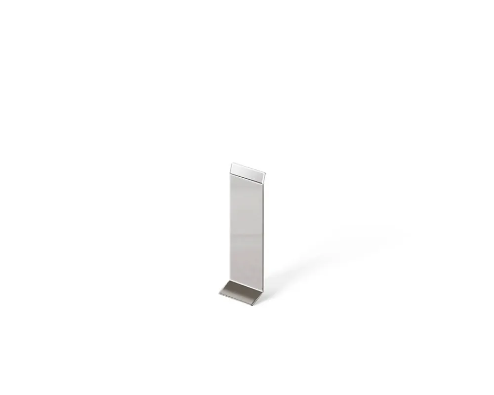Ilcom Plinthe Pour Parquet Et Stratifié<Joint FI en acier inoxydable pour plinthe Argent poli - 60mm x 30mm x 12mm