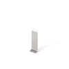 Ilcom Joint FI en acier inoxydable pour plinthe Argent satiné - 80mm x 30mm x 12mm- Plinthe Pour Parquet Et Stratifié