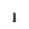 Ilcom Joint FI en acier inoxydable pour plinthe Noir satiné - 60mm x 30mm x 12mm- Plinthe Pour Parquet Et Stratifié
