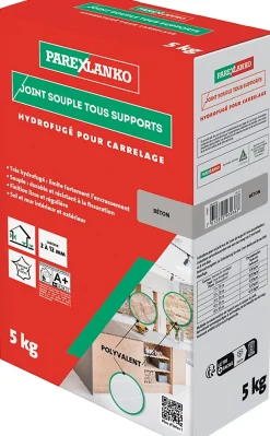 Parexlanko Joint Carrelage Mural|Joint Carrelage Sol<Joint souple tous supports béton 5 kg