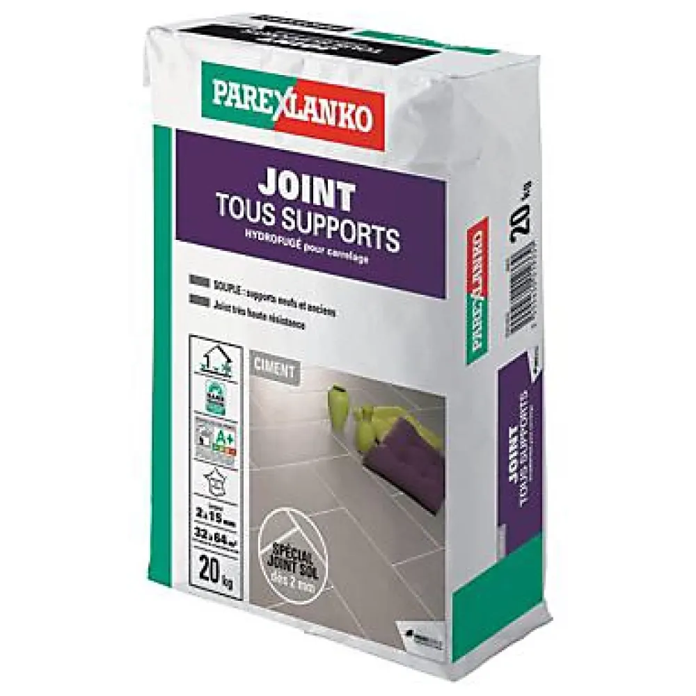 Parexlanko Joint Carrelage Sol<Joint tous supports 20 kg ciment