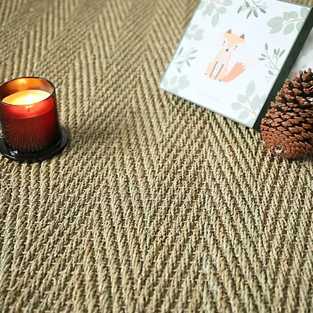 Décoweb Jonc de mer - Assam - Chevron - Rouleau de 2m x 11m- Sisal Et Jonc De Mer|Sisal Et Jonc De Mer