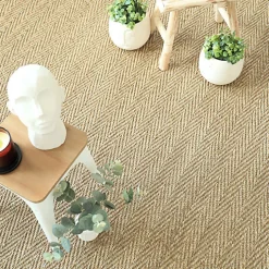 Décoweb Sisal Et Jonc De Mer|Sisal Et Jonc De Mer<Jonc de mer - Bihar - Fin chevron - Rouleau de 2m x 19m