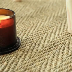 Décoweb Sisal Et Jonc De Mer|Sisal Et Jonc De Mer<Jonc de mer - Bihar - Fin chevron - Rouleau de 2m x 2m