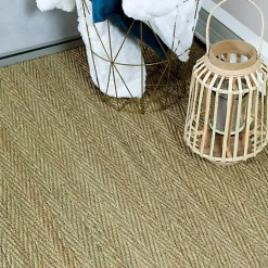 Décoweb Sisal Et Jonc De Mer|Sisal Et Jonc De Mer<Jonc de mer - Bihar - Fin chevron - Rouleau de 2m x 3m