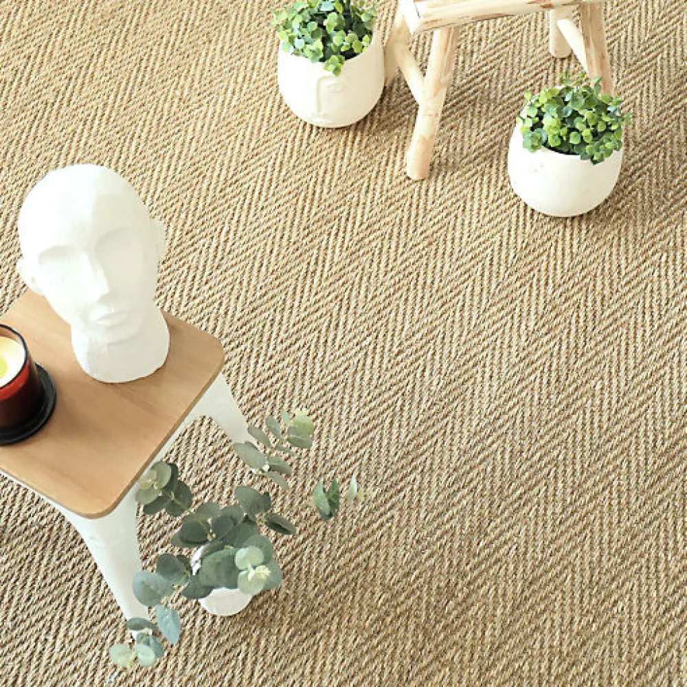 Décoweb Jonc de mer - Bihar - Fin chevron - Rouleau de 2m x 6m- Sisal Et Jonc De Mer|Sisal Et Jonc De Mer