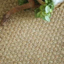 Décoweb Sisal Et Jonc De Mer|Sisal Et Jonc De Mer<Jonc de mer - Chennai - Natté 4x4 - Echantillon 15 x 20 cm