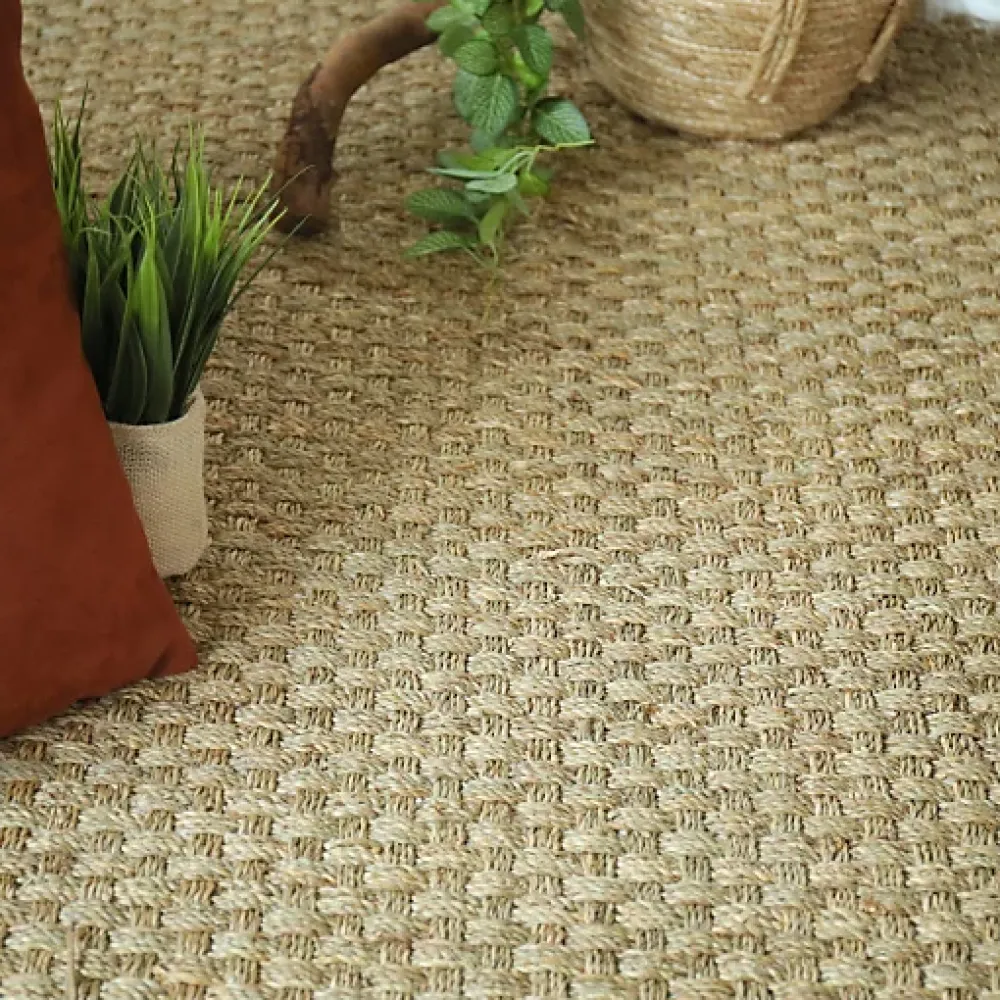 Décoweb Sisal Et Jonc De Mer|Sisal Et Jonc De Mer<Jonc de mer - Chennai - Natté 4x4 - Rouleau de 2m x 4m