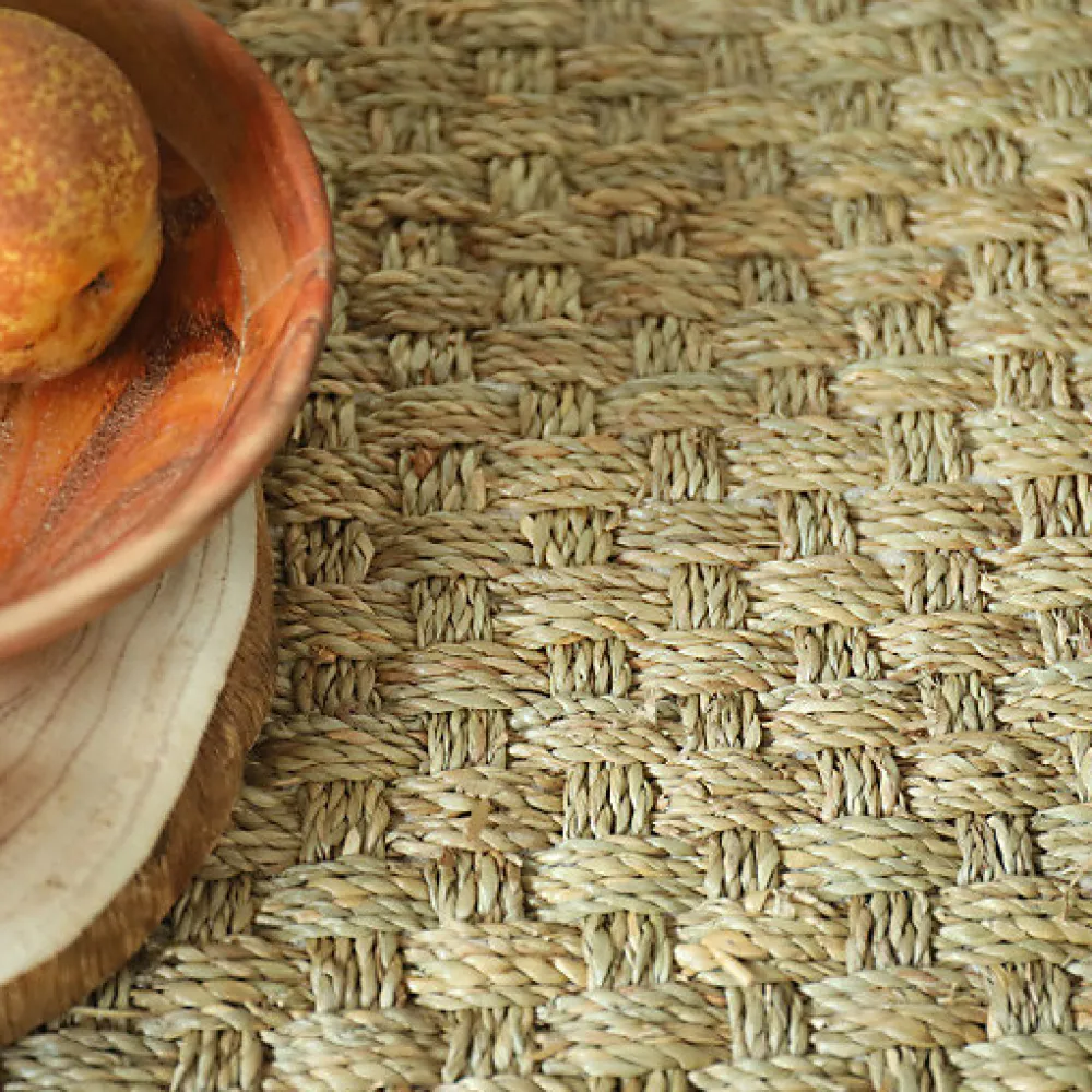 Décoweb Sisal Et Jonc De Mer|Sisal Et Jonc De Mer<Jonc de mer - Chennai - Natté 4x4 - Rouleau de 2m x 4m