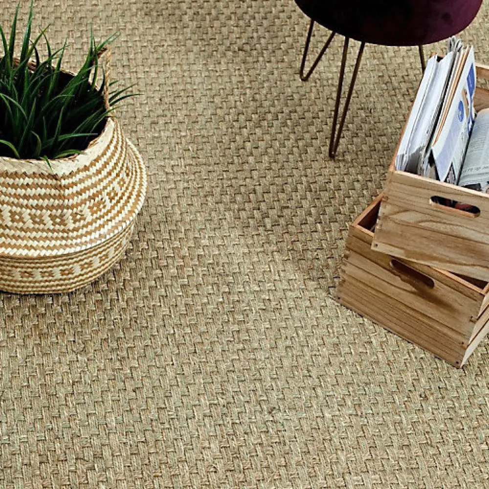 Décoweb Sisal Et Jonc De Mer|Sisal Et Jonc De Mer<Jonc de mer - Paro - Fin Natté 4x4 - Rouleau de 2m x 9m