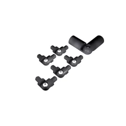 Kordo Kit angle variable pour tubes et main courante Prestio anthracite RAL7016- Accessoire D'Escalier