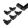 Kordo Kit angle variable pour tubes et main courante Prestio noir RAL9005- Accessoire D'Escalier