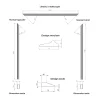 Nordlinger Pro Kit chambranle de porte complet prédécoupé- Moulure