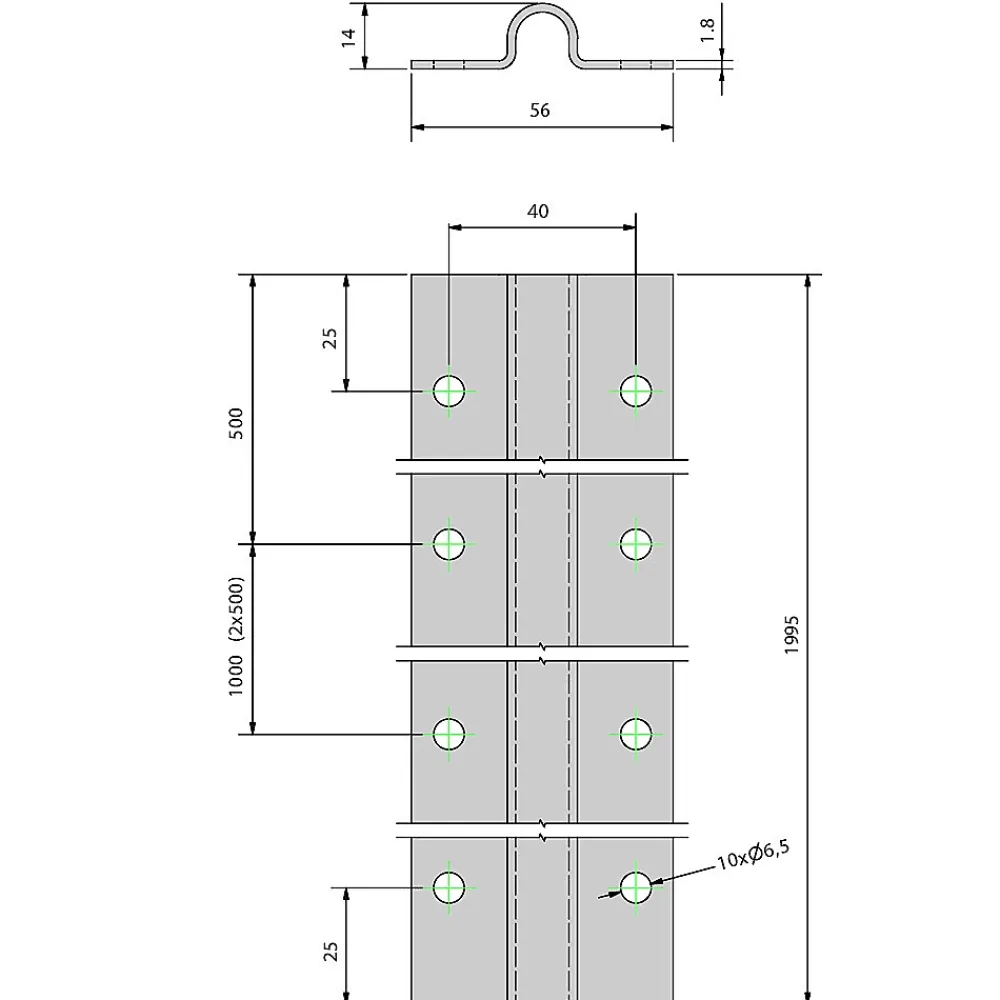 Slid’Up By Mantion Kit coulissant 16 mm - rails 3 x 1,95 m pour portail de 3 m - 400 kg- Accesoire Pour Volet