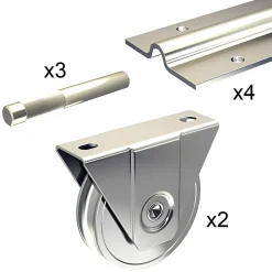 Slid’Up By Mantion Accesoire Pour Volet<Kit coulissant 16 mm - rails 4 x 1,95 m pour portail de 4 m - 400 kg