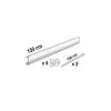LE CROCHET X Kit déco en aluminium coloris argent, 1m50.- Moulure
