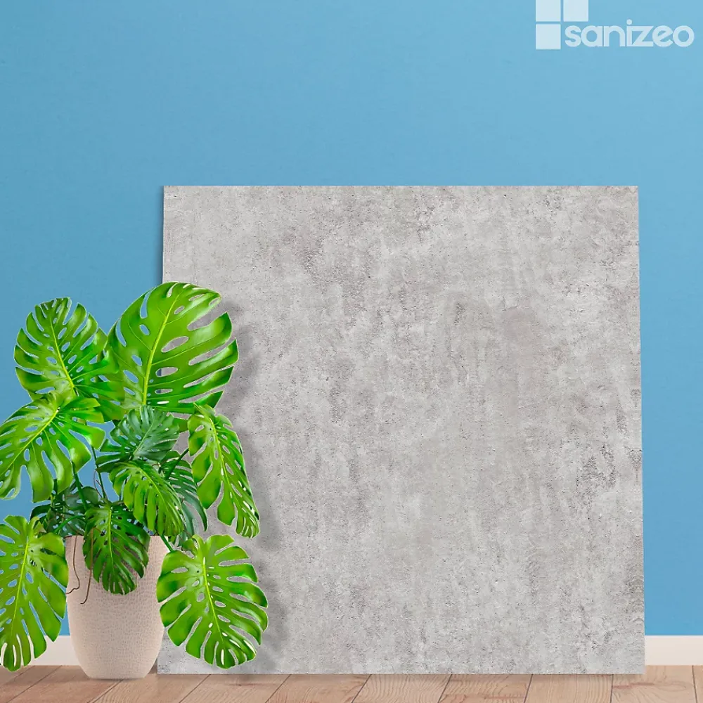 Kobert-in Panneau Mural De Salle De Bains<Kit de 2 Panneaux d'Habillage Décoratif Mural Douche, L120xl120x0.4 cm, finition béton, Urban Concrete KOBERTIN