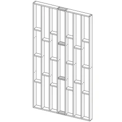 Claustra Intérieur|Tasseau Bois<Kit de connexion Claustra MDF imitation chêne 22 x 170 mm Foge