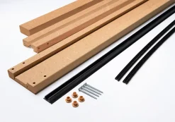 Kit de finition MDF sans couvre joints pour porte coulissante Rhea- Porte Coulissante