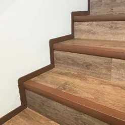 Quest KIT de finition pour escaliers en PVC, gris foncé, 1m- Nez De Marche|Nez De Marche
