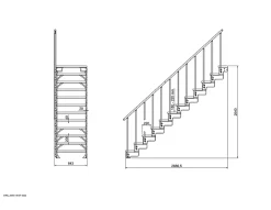 Fortia Kit de fixation d'une marche Stroomi acier- Accessoire D'Escalier