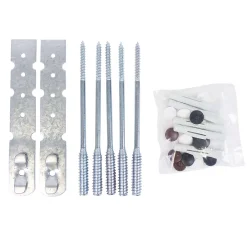 Acbat Kit de fixation pour pose en rénovation de fenêtre et porte fenêtre pvc- Accessoire Pour Fenêtre