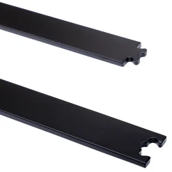 Homcom Kit de porte coulissante compatibilité porte d'une épaisseur de 35-45 mm et largeur max. 1 m charge max. 100 Kg acier brun foncé- Porte Coulissante